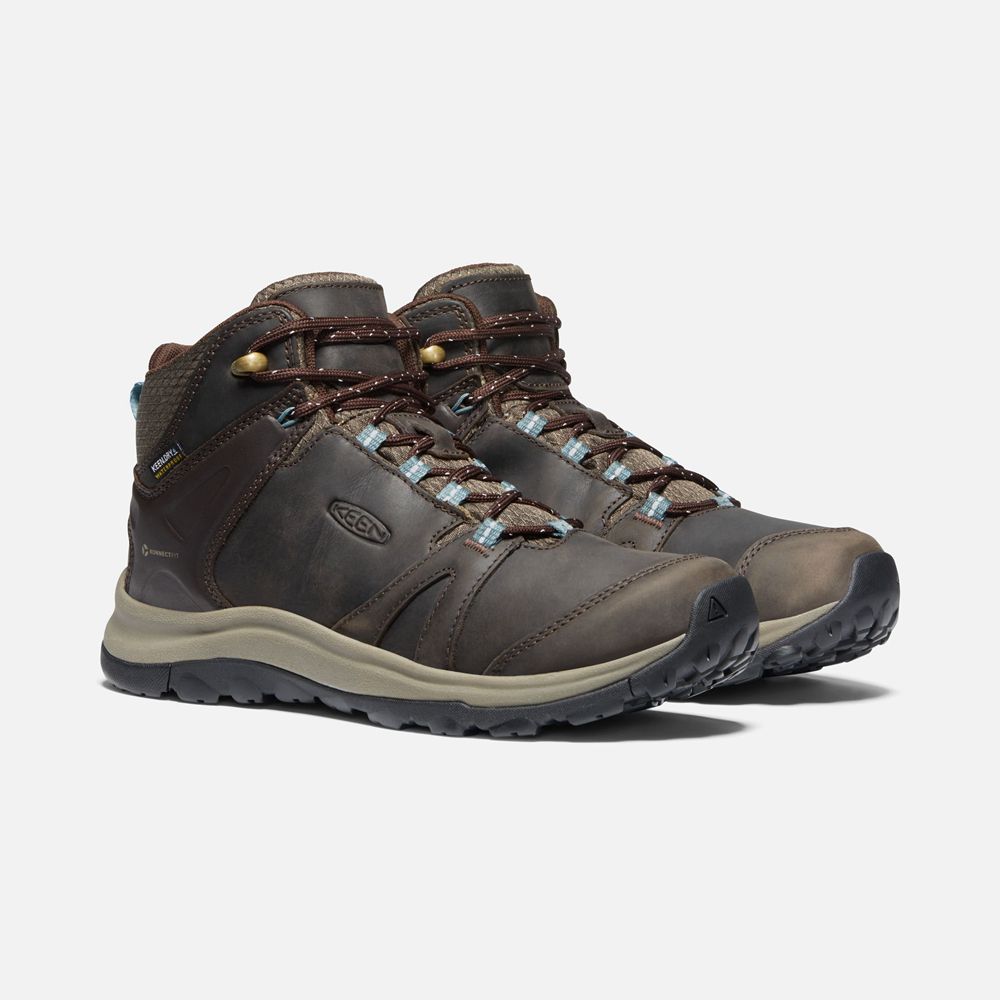 Keen Outdoor Bot Kadın Kahverengi - Terradora Ii Deri Waterproof - Türkiye FBQU28796